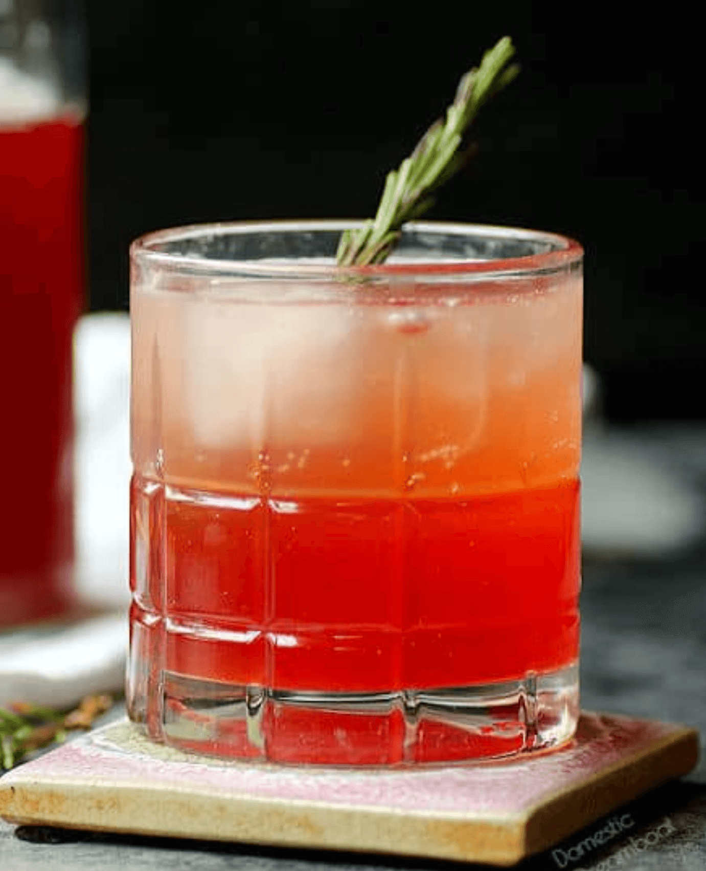 Strawberry Balsamic Shrub with Rosemary