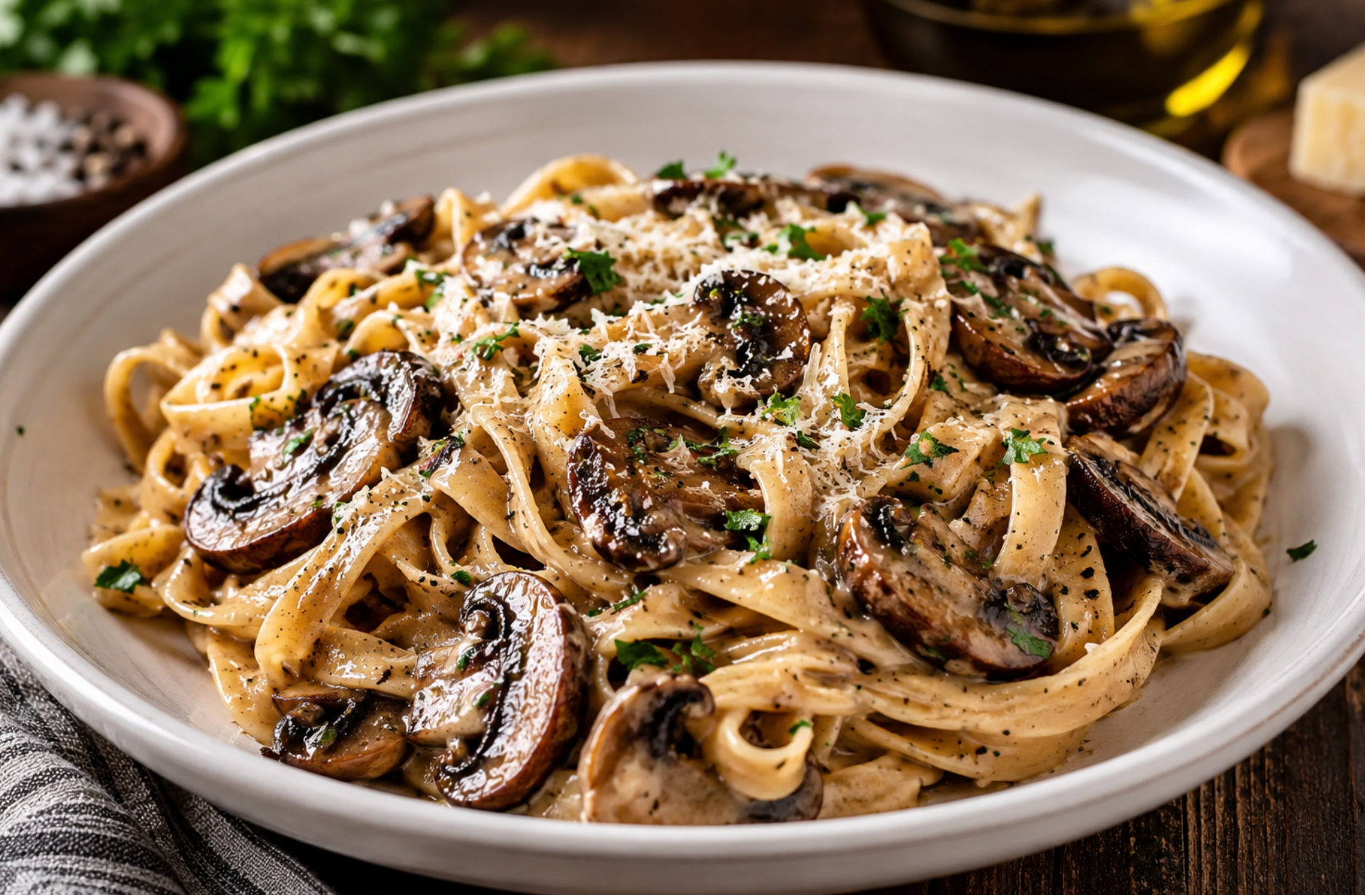 Balsamic Mushroom Pasta