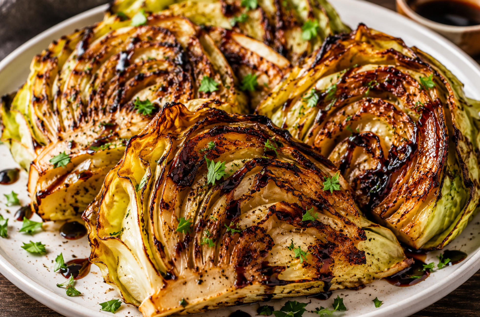 Balsamic Roasted Cabbage