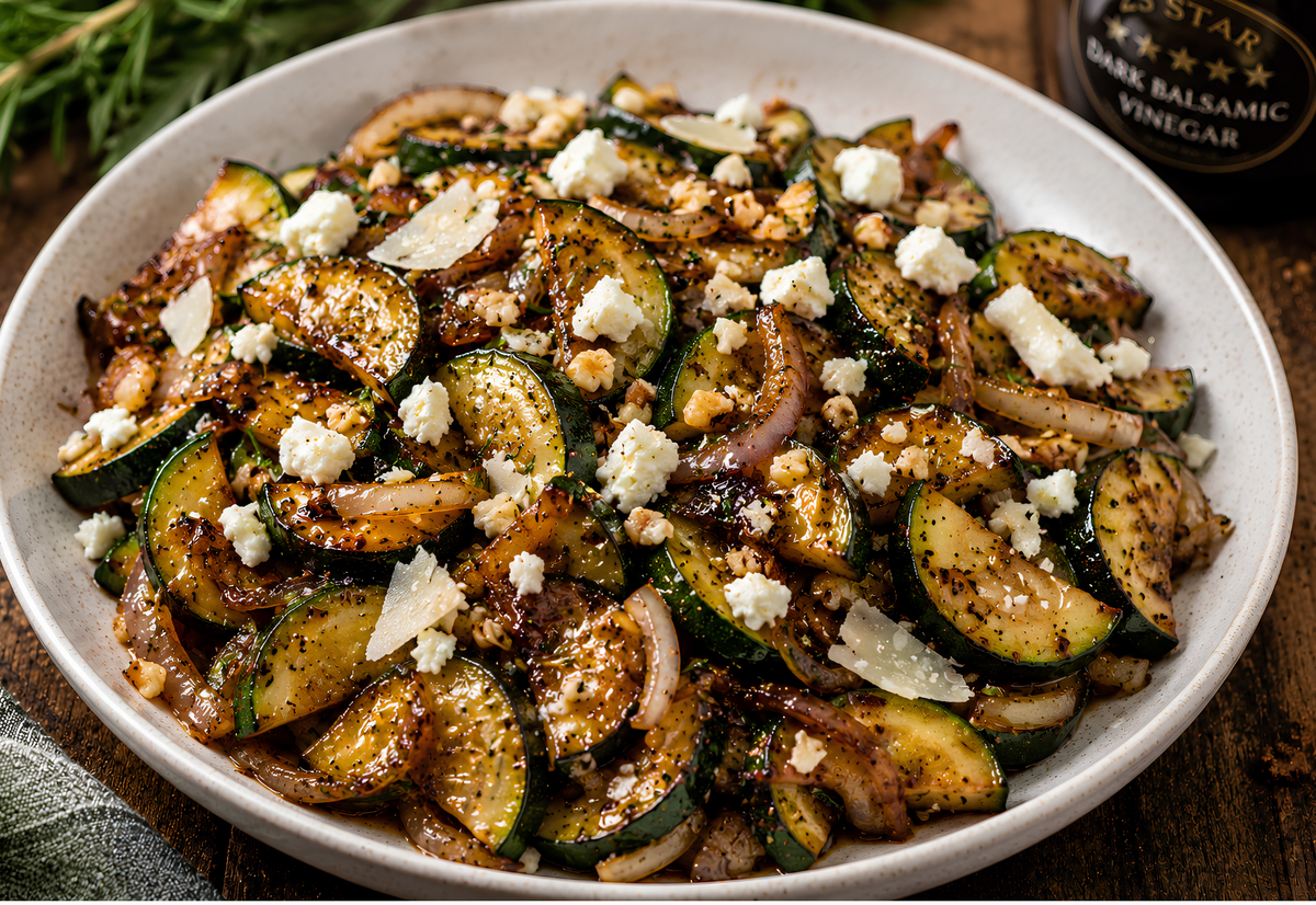 Balsamic Zucchini Sauté
