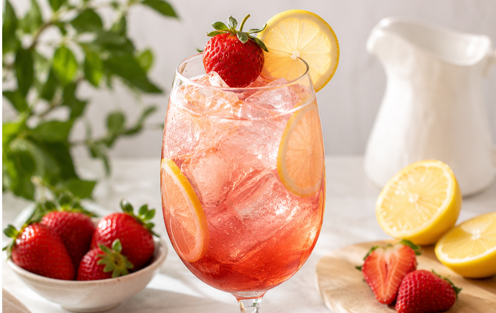 Strawberry Lemonade Spritz