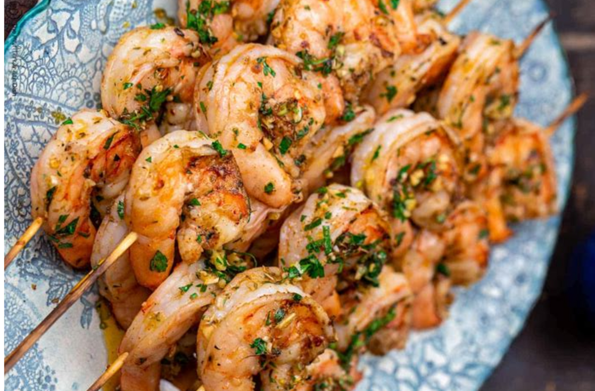 Coconut Balsamic Shrimp Skewers