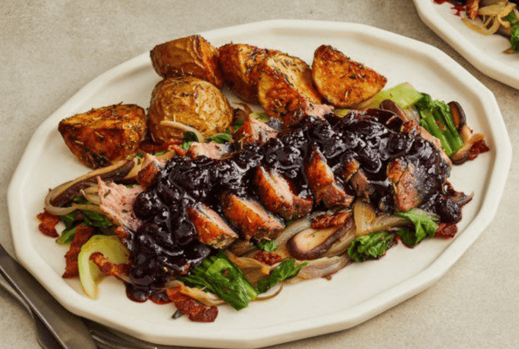 Pan-Seared Duck Breast with Blueberry Sauce