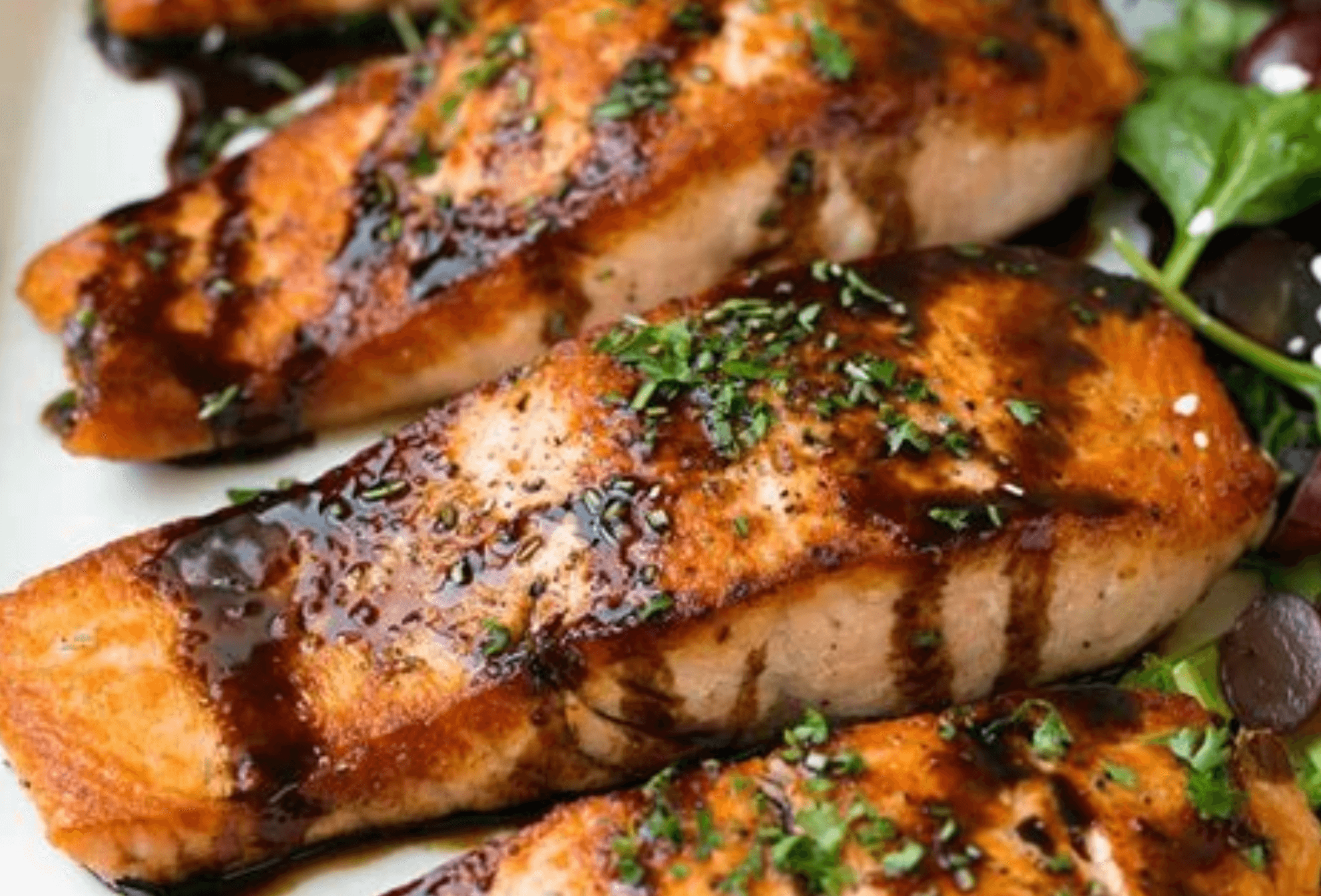 Chocolate Balsamic Glazed Salmon