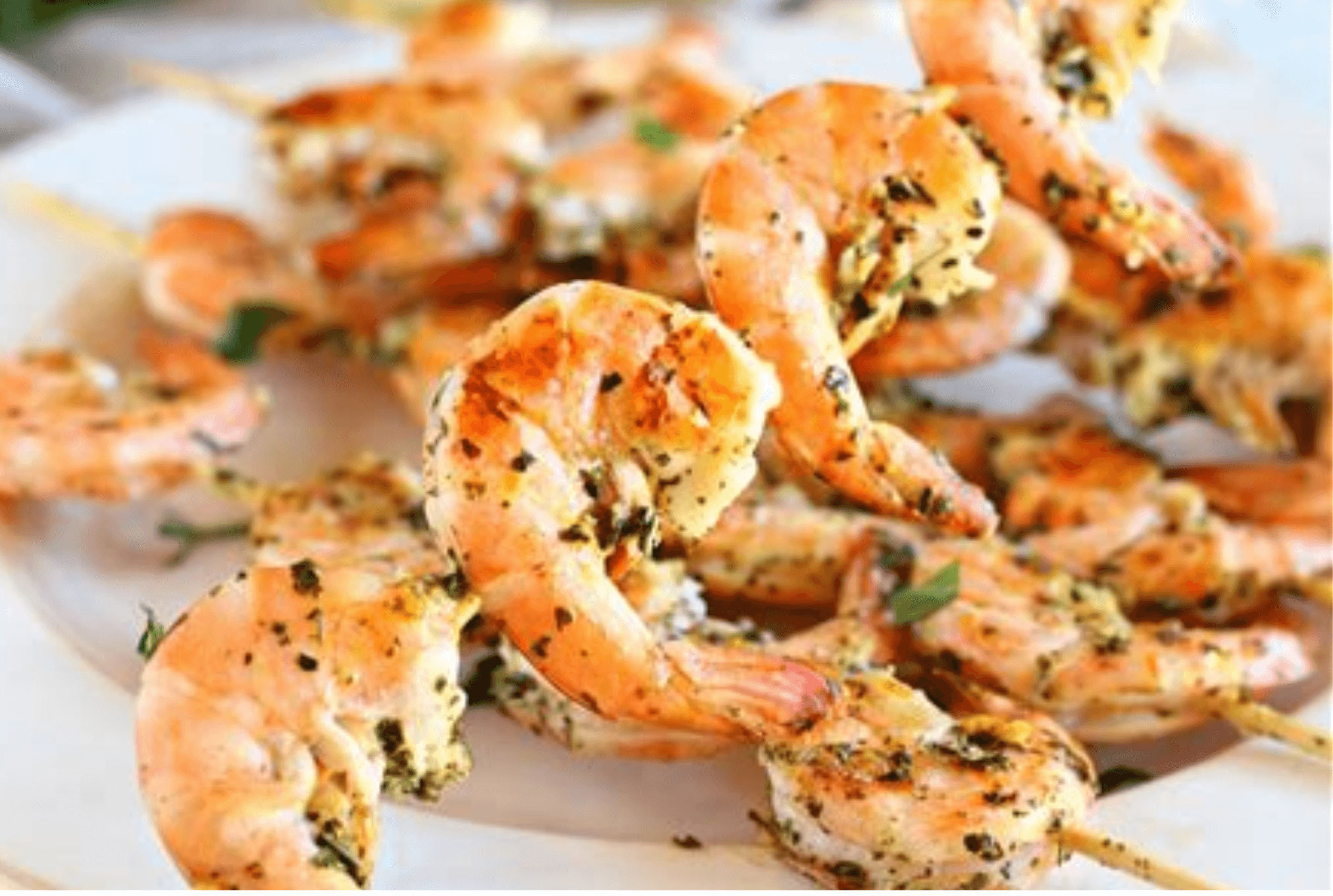 Garlic Olive Oil Grilled Shrimp Skewers