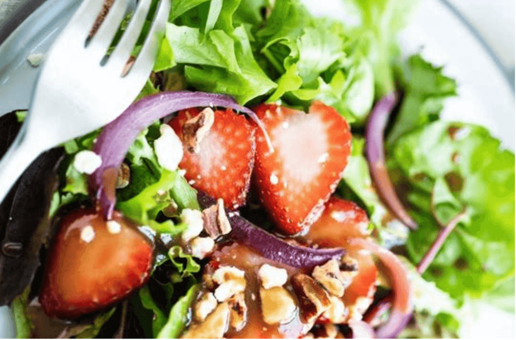 Chocolate Balsamic Strawberry Salad