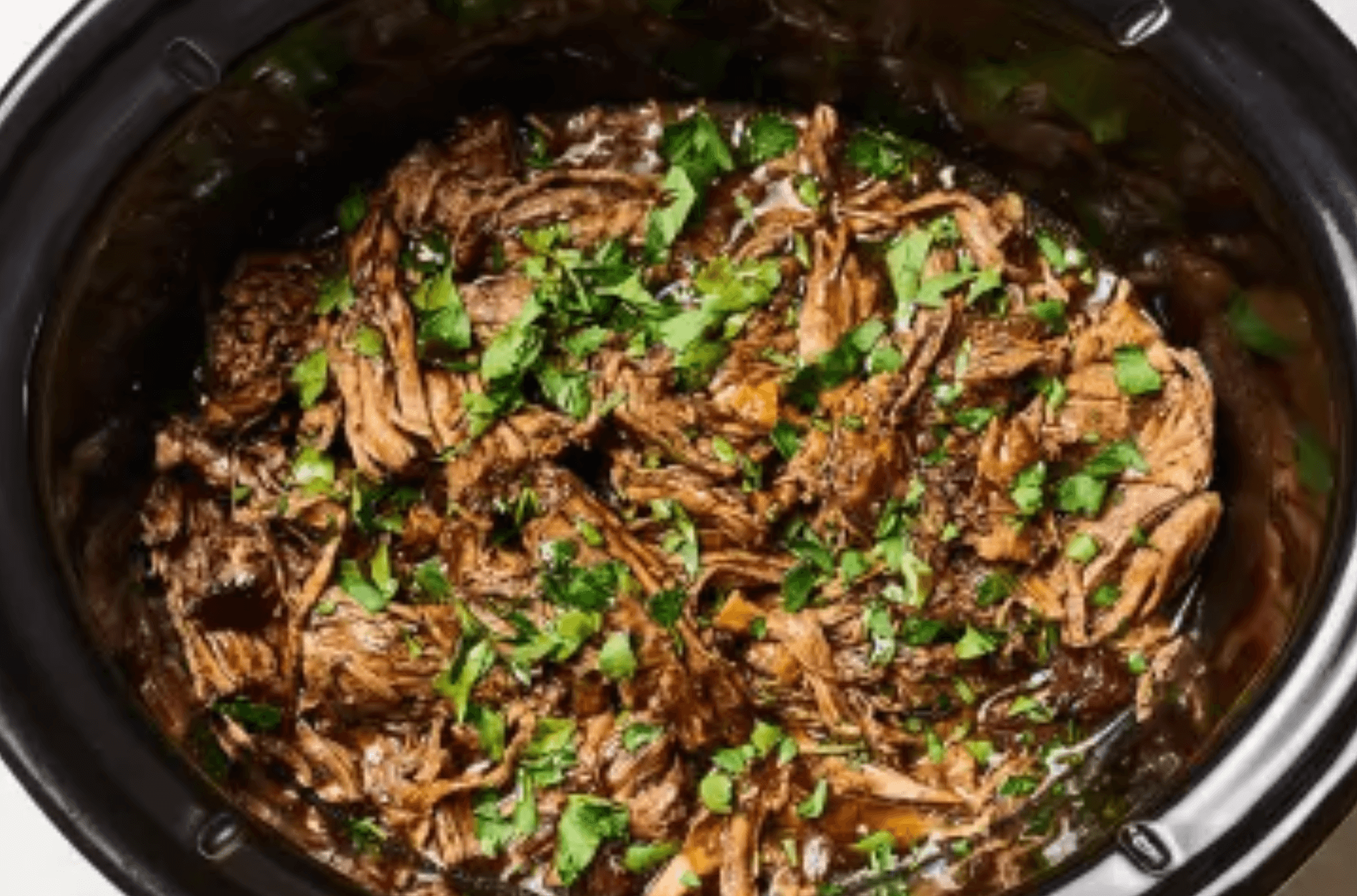 Slow Cooker Shredded Balsamic Beef