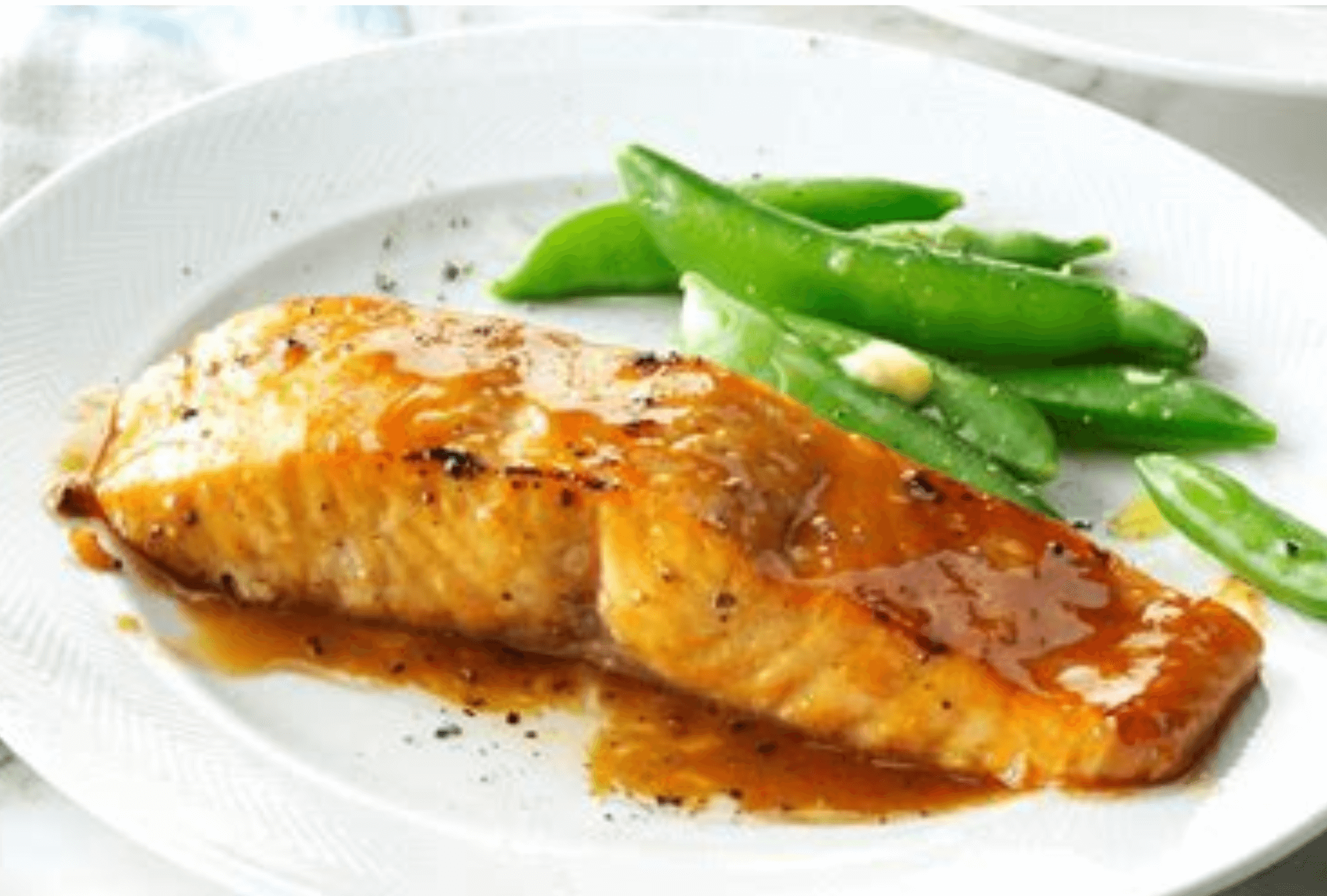 Mango White Balsamic Glazed Grilled Salmon