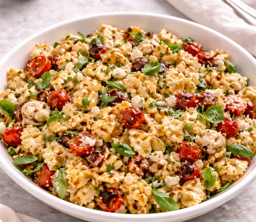 Balsamic Chicken Pasta Salad