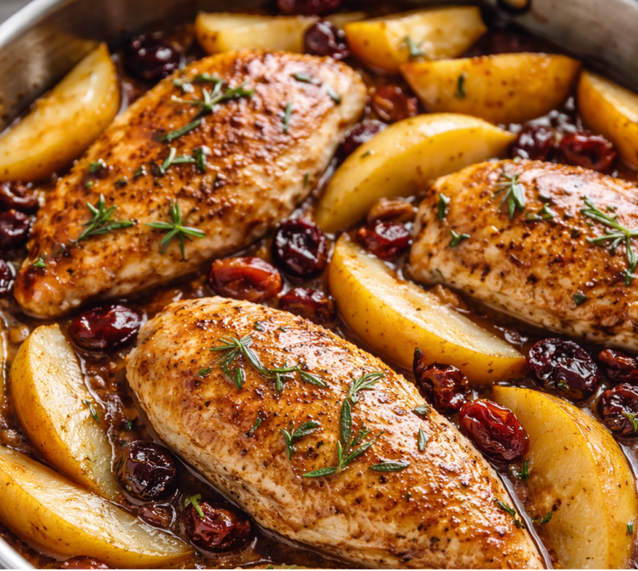 Balsamic Chicken and Pears