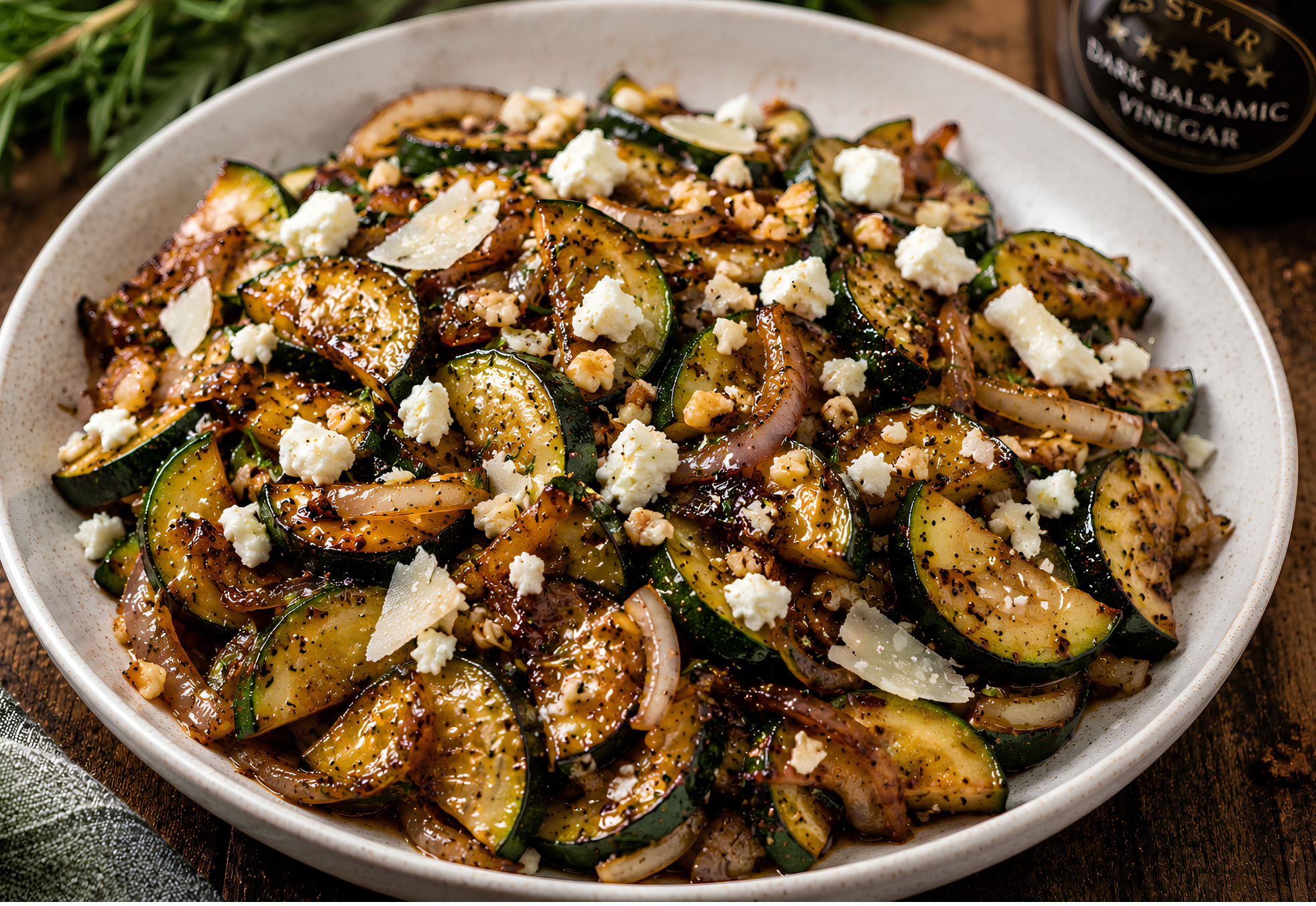 Balsamic Zucchini Sauté