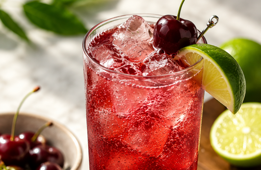 Bordeaux Cherry Balsamic Vinegar Sling