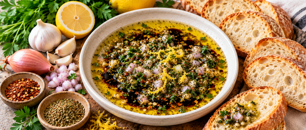 Shallot, Garlic & Herb Bread Dip