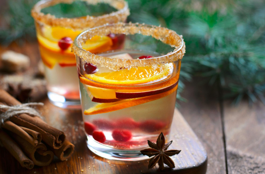 Cranberry Orange Balsamic Vinegar Sangria