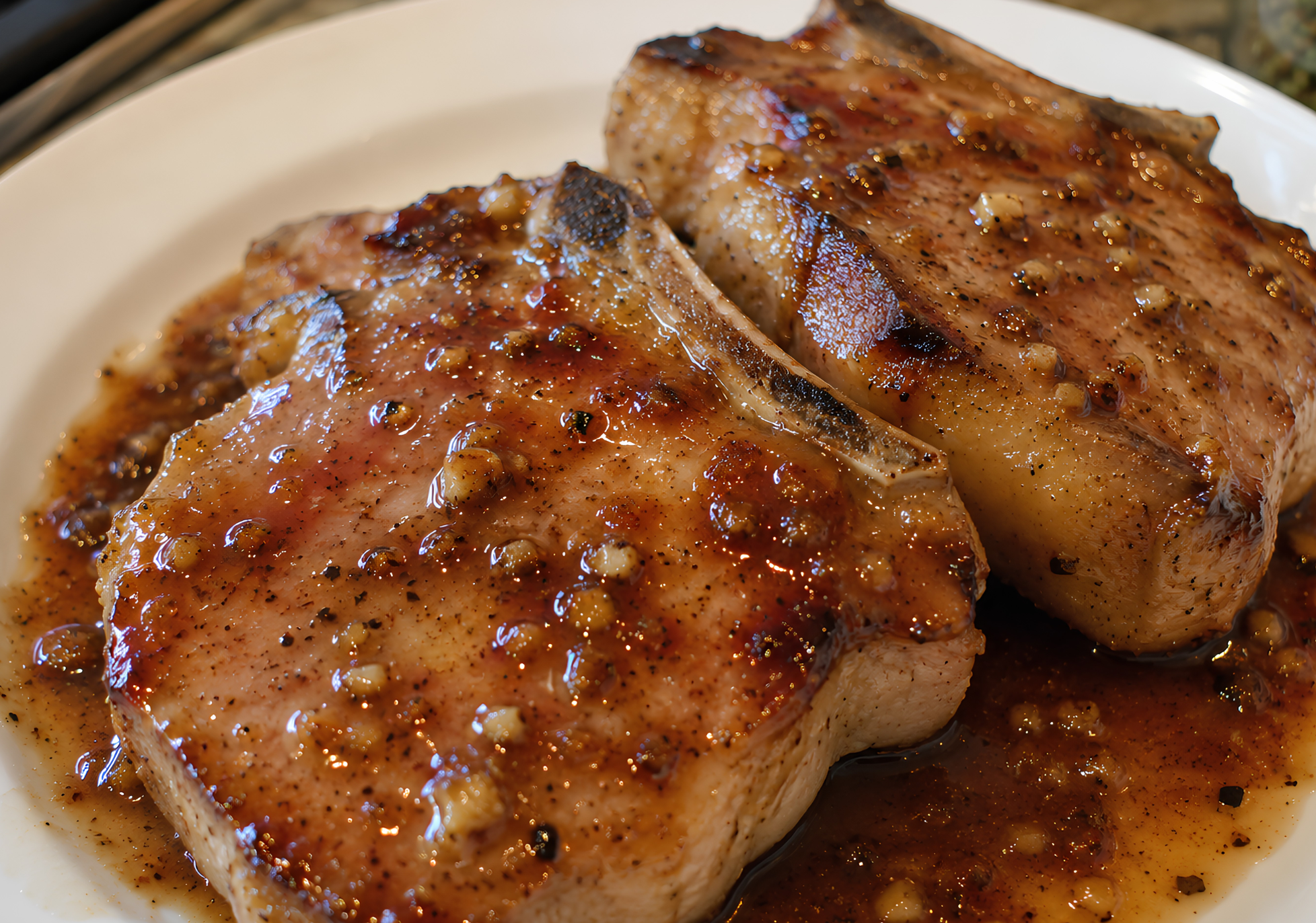 Cranberry Orange Oven-Baked Bone-In Pork Chops with Orange-Garlic Glaze