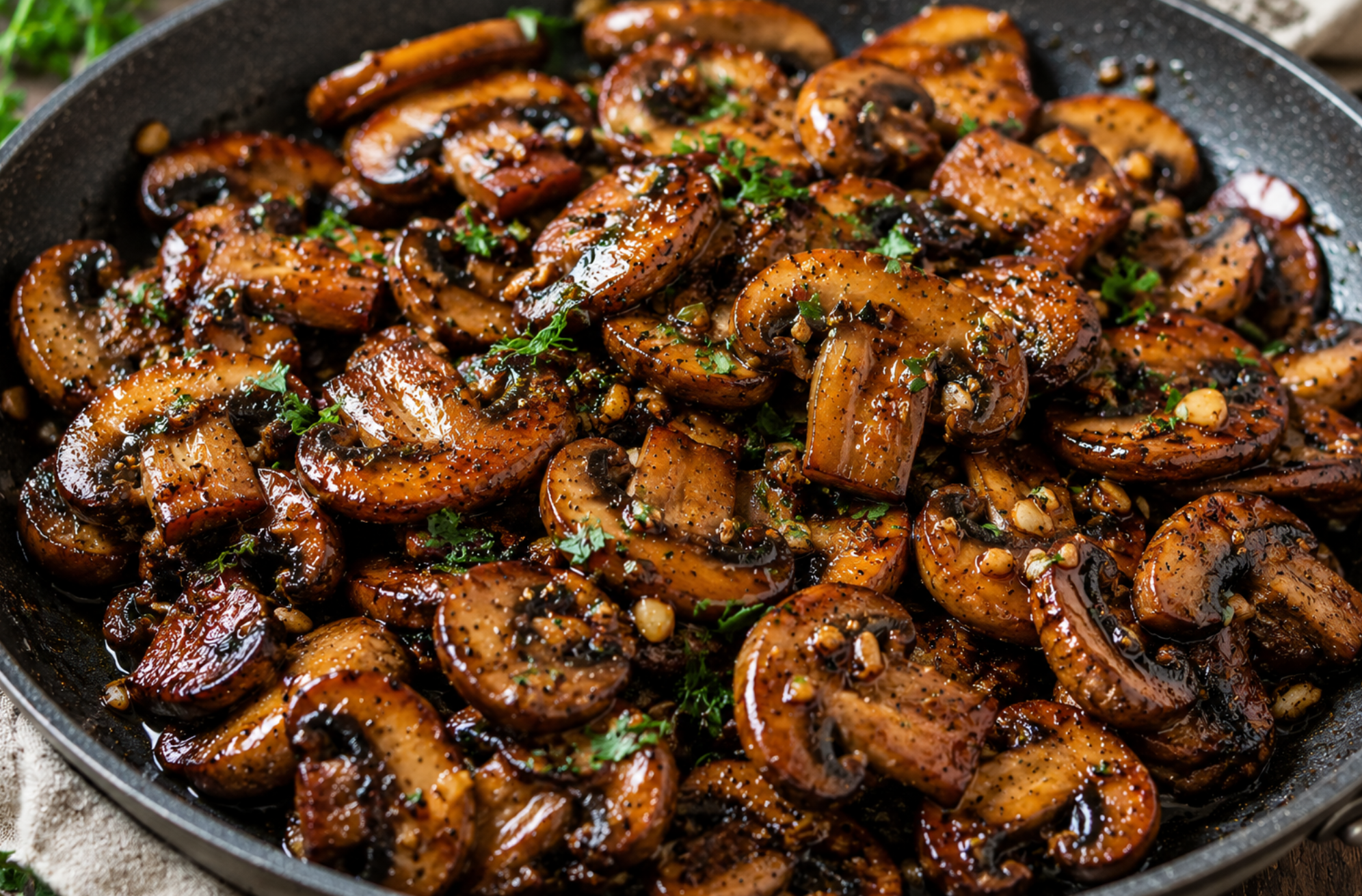 Garlic Balsamic Mushrooms