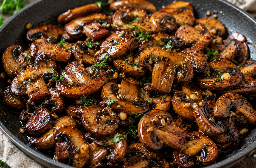 Garlic Balsamic Mushrooms