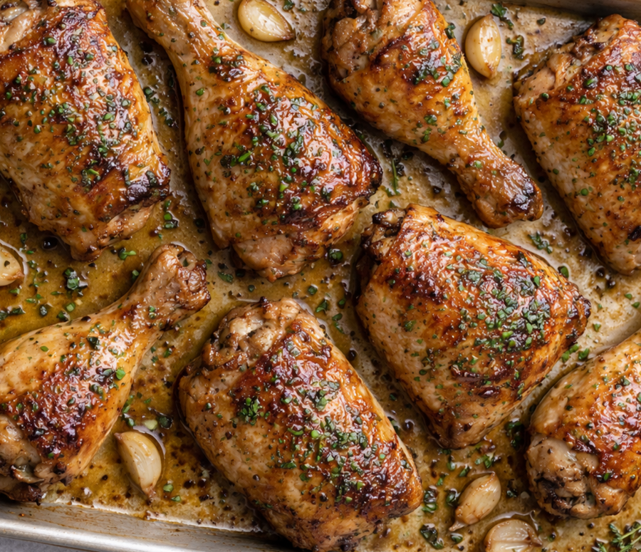 Roasted Chicken with Grapefruit White Balsamic