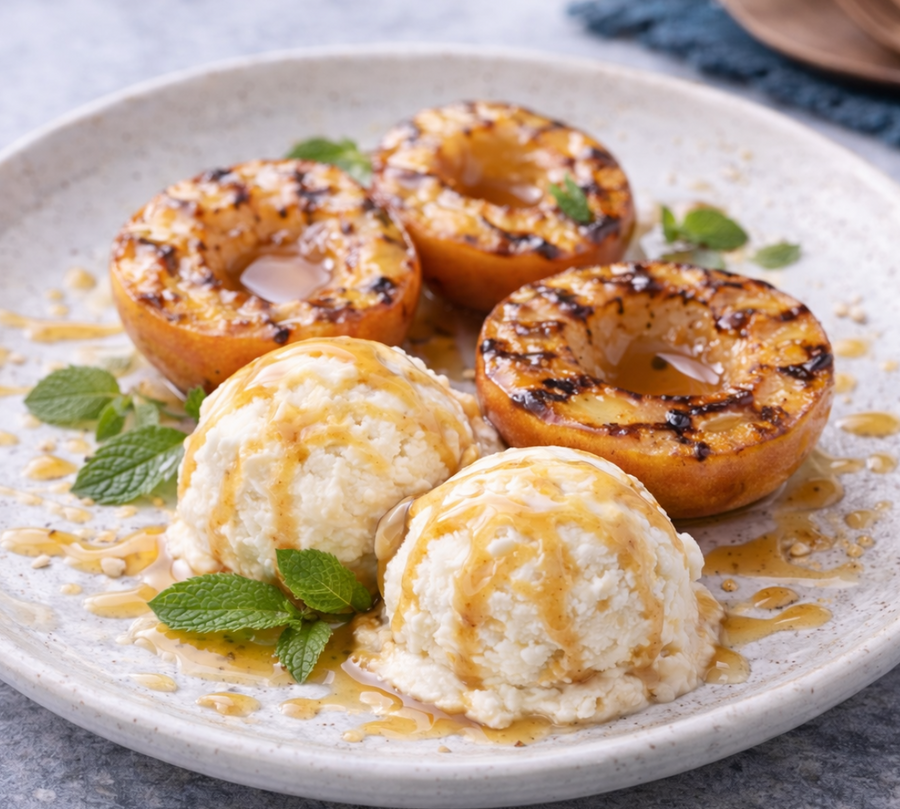 Grilled Balsamic Glazed Fruit