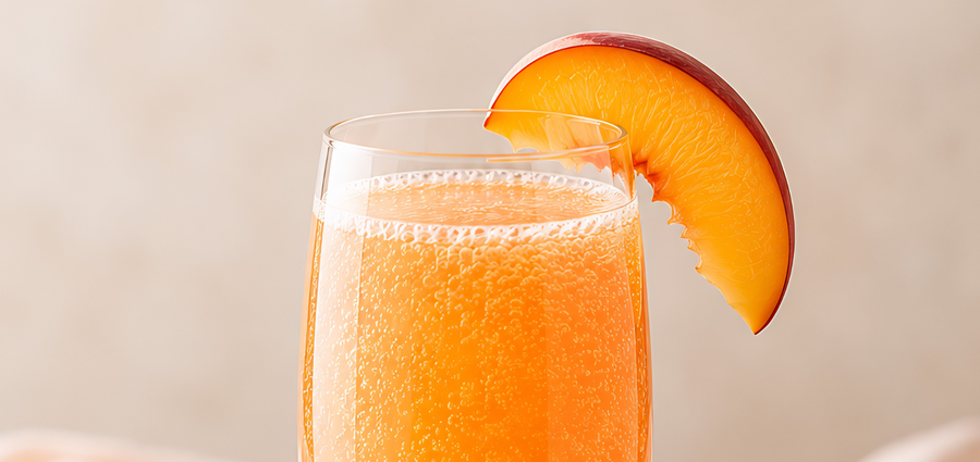 Peach Balsamic Vinegar Bellini