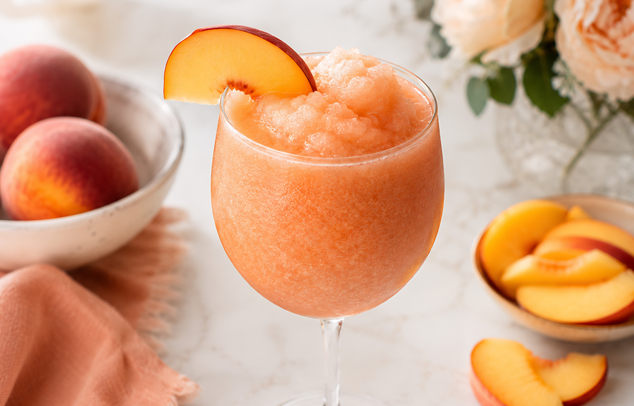 Peach Balsamic Vinegar Frosé