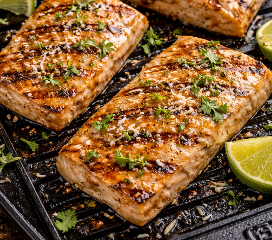 Grilled Mahi-Mahi with Coconut Lime Glaze
