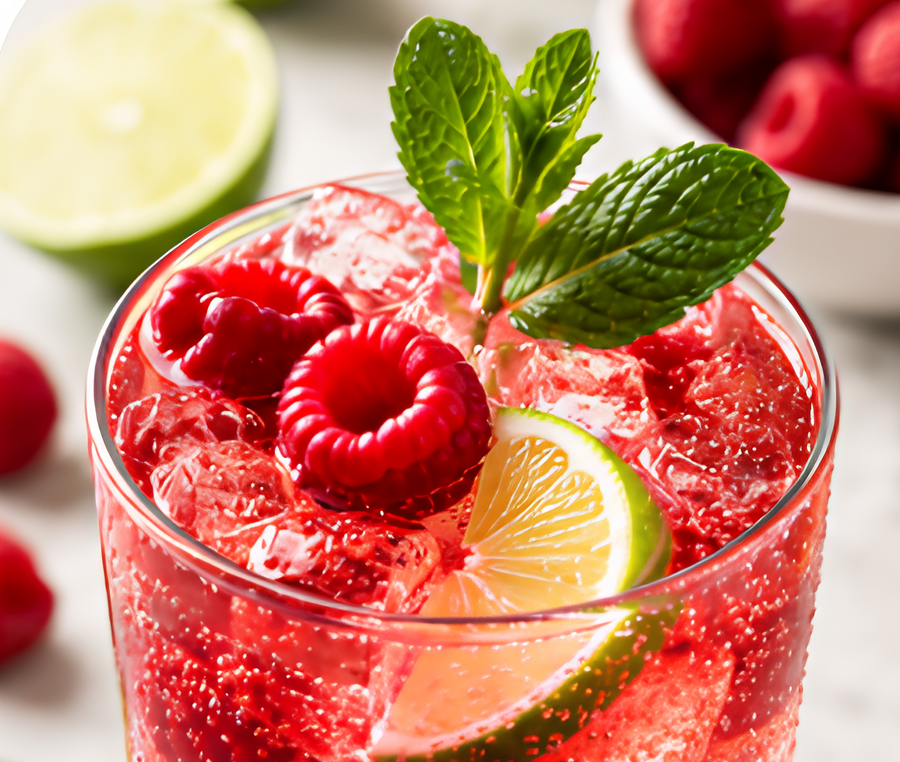 Raspberry Balsamic Berry Fizz