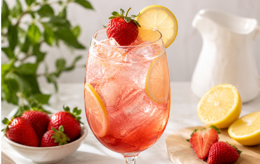 Strawberry Lemonade Spritz