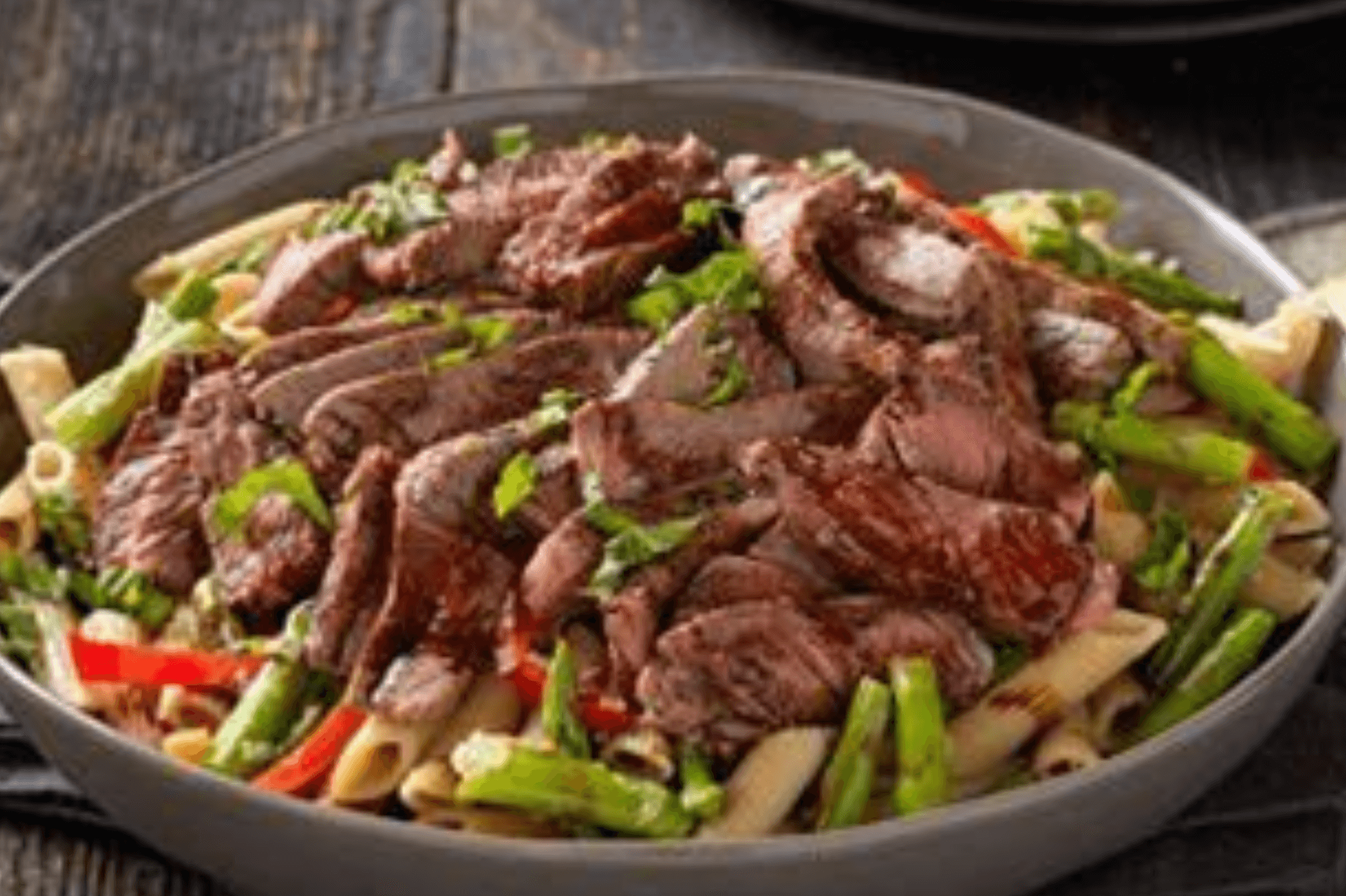 Balsamic Beef Steak Pasta