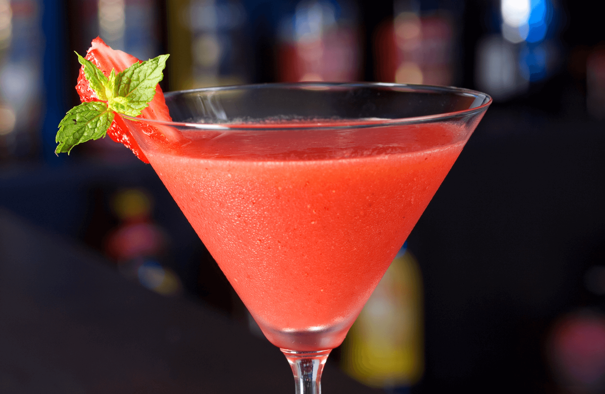 Strawberry Balsamic Basil Daiquiri