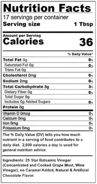 Chocolate Dark Balsamic Vinegar