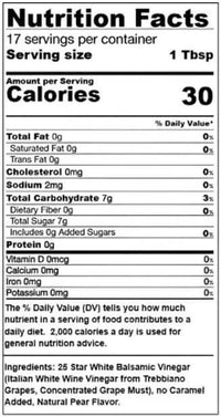 Pear White Balsamic Vinegar