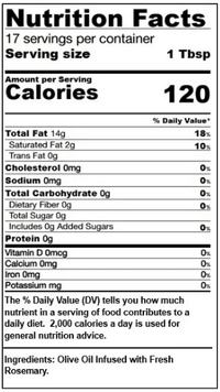 Rosemary Infused Olive Oil