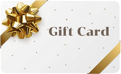 Elegant gift card with a gold bow and ribbon on a white background, perfect for any occasion.